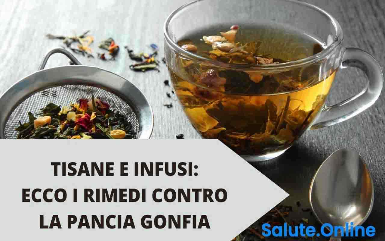 tisane infusi pancia gonfia